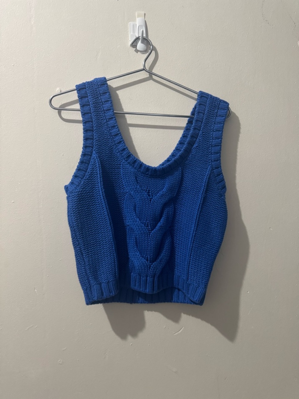 STAUD Cable Knit Tank Top size Large